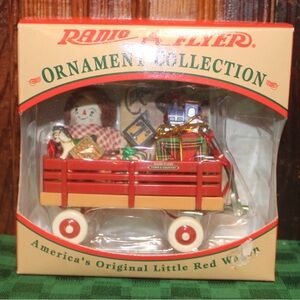 Vintage Radio Flyer Red Wagon Holiday Ornament Collection NEW in original box